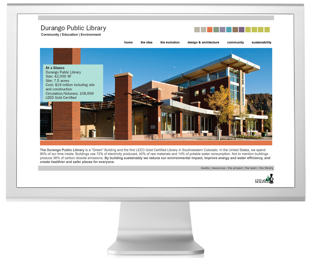 Durango Public Library Sustainability Website
